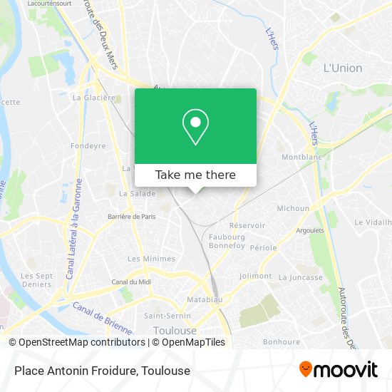 Mapa Place Antonin Froidure