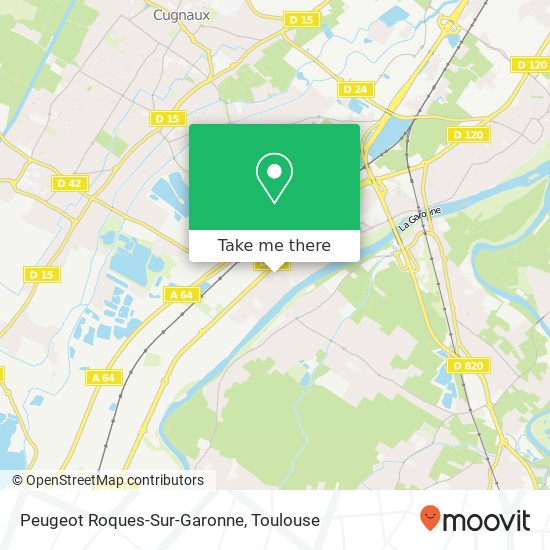 Peugeot Roques-Sur-Garonne map