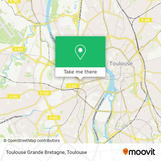 Toulouse Grande Bretagne map