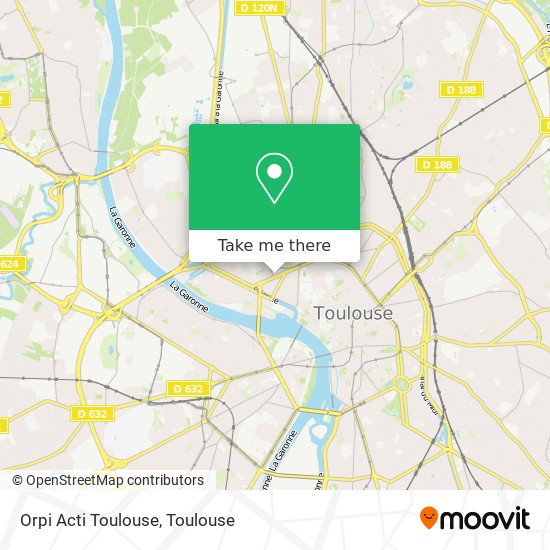 Mapa Orpi Acti Toulouse