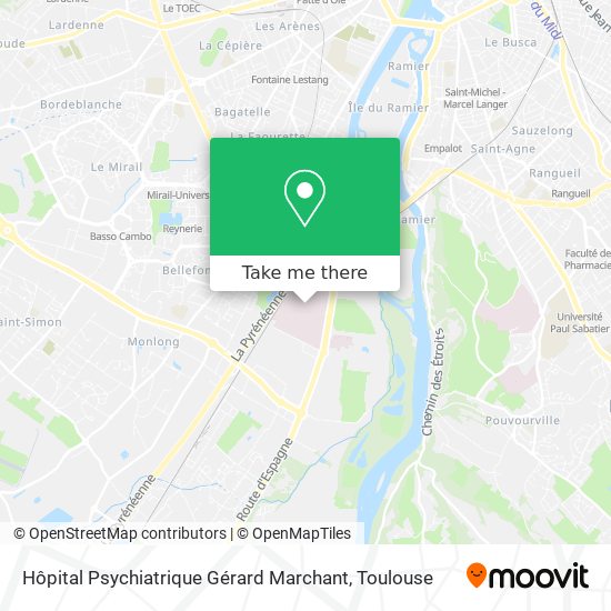 Hôpital Psychiatrique Gérard Marchant map