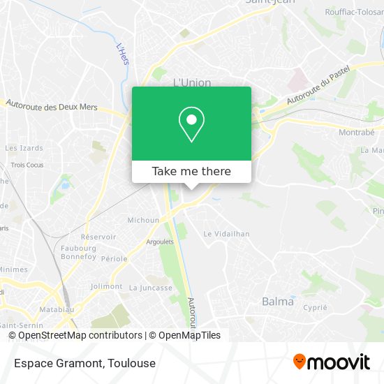 Mapa Espace Gramont
