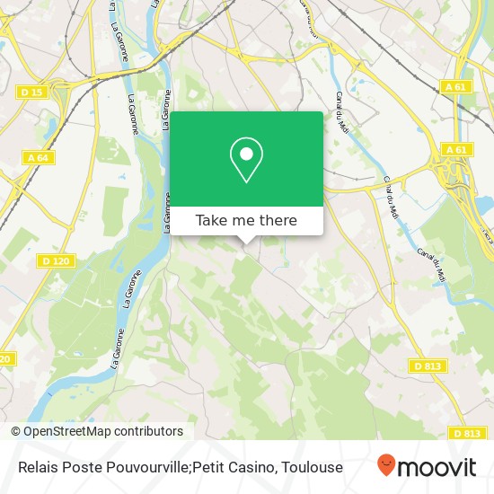 Relais Poste Pouvourville;Petit Casino map