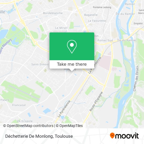 Déchetterie De Monlong map