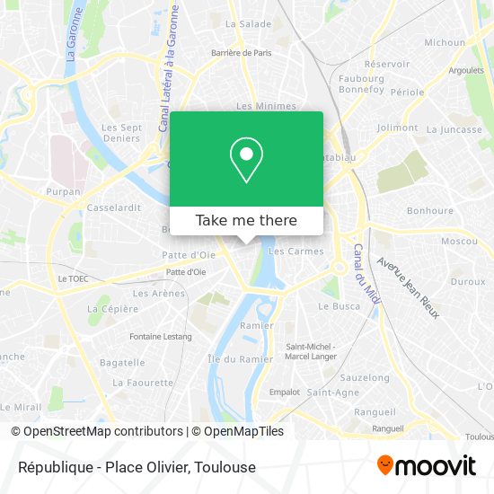 Mapa République - Place Olivier