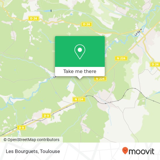 Les Bourguets map