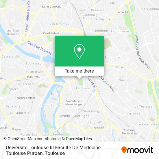 Université Toulouse III Faculté De Médecine Toulouse Purpan map