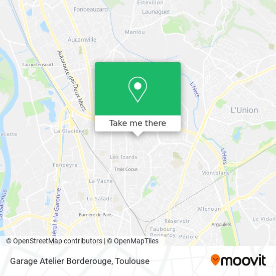 Garage Atelier Borderouge map