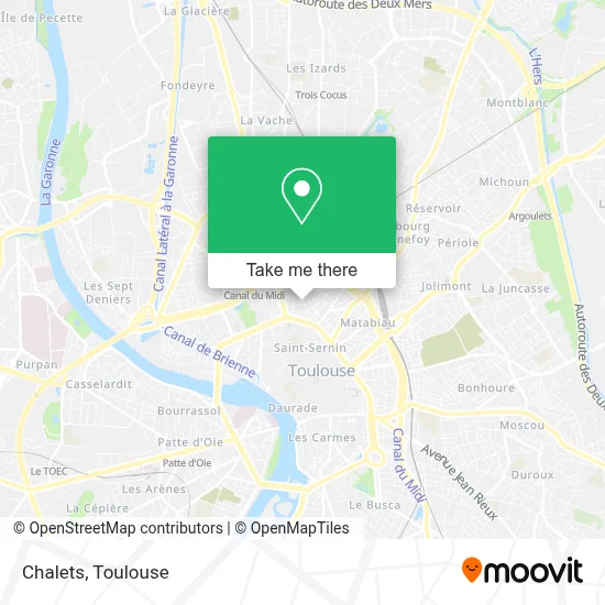 Chalets map