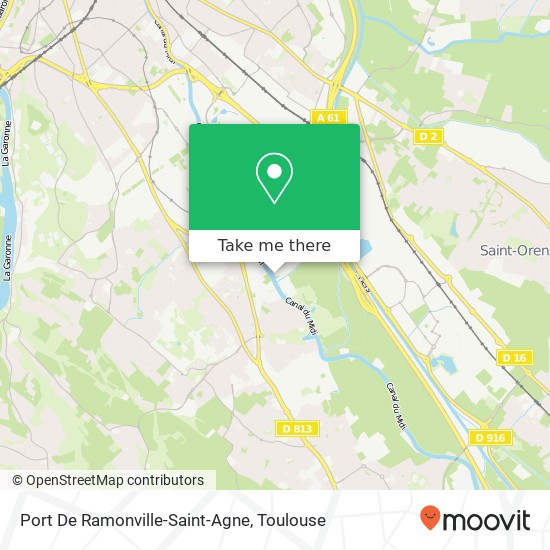Mapa Port De Ramonville-Saint-Agne