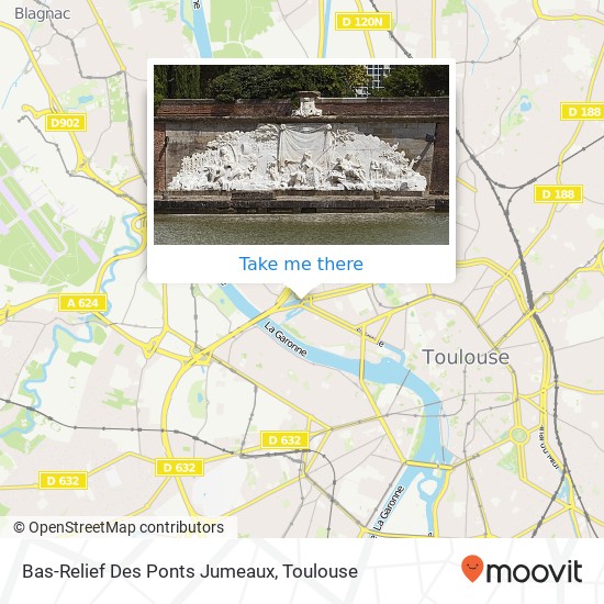 Bas-Relief Des Ponts Jumeaux map