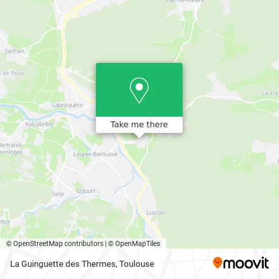 La Guinguette des Thermes map