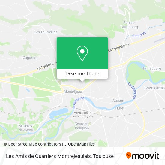 Les Amis de Quartiers Montrejeaulais map