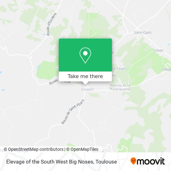 Élevage of the South West Big Noses map