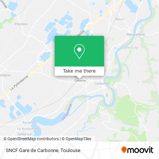 SNCF Gare de Carbonne map
