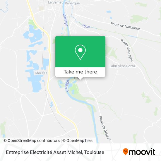 Entreprise Electricité Asset Michel map