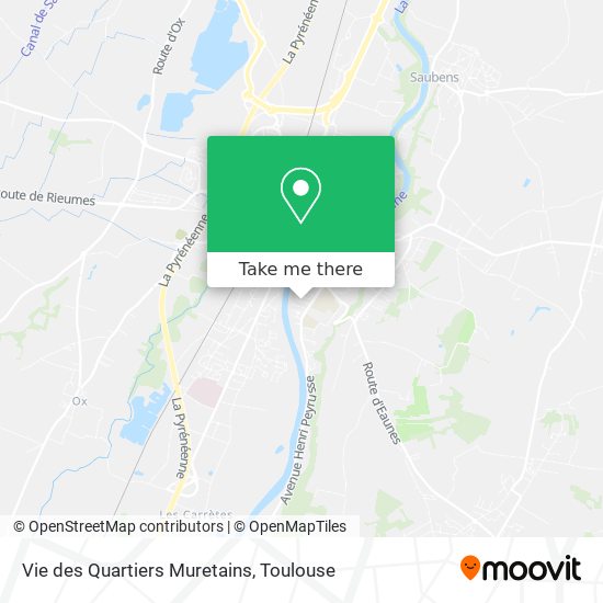 Vie des Quartiers Muretains map