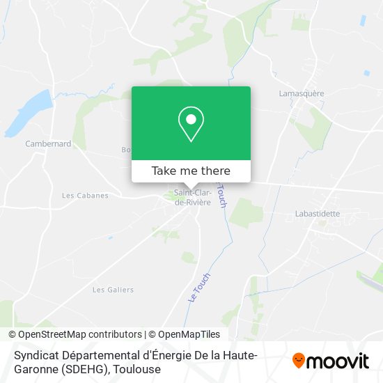 Syndicat Départemental d'Énergie De la Haute-Garonne (SDEHG) map