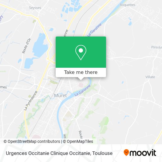 Urgences Occitanie Clinique Occitanie map
