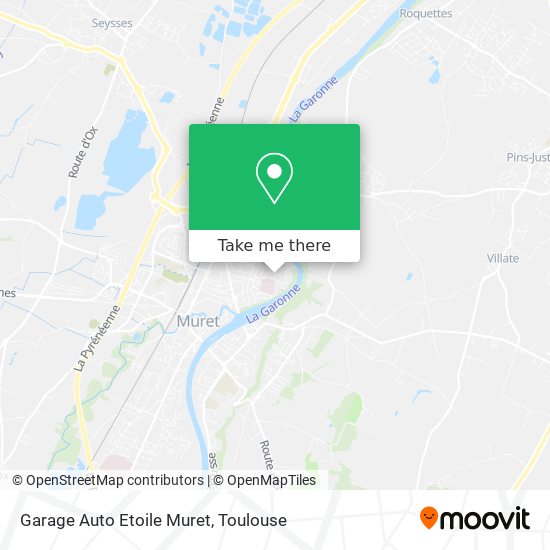 Garage Auto Etoile Muret map