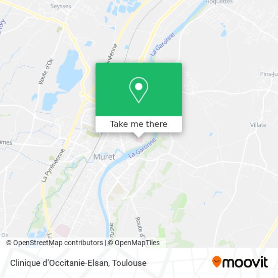 Clinique d'Occitanie-Elsan map