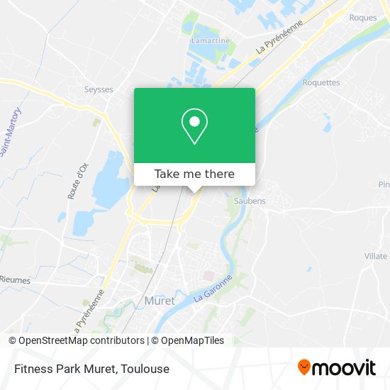 Fitness Park Muret map