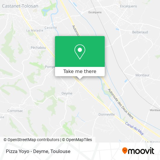 Pizza Yoyo - Deyme map