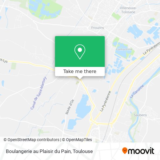 Mapa Boulangerie au Plaisir du Pain