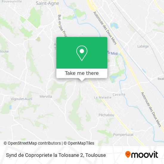 Synd de Copropriete la Tolosane 2 map