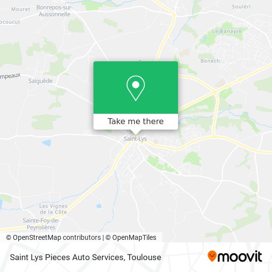 Mapa Saint Lys Pieces Auto Services