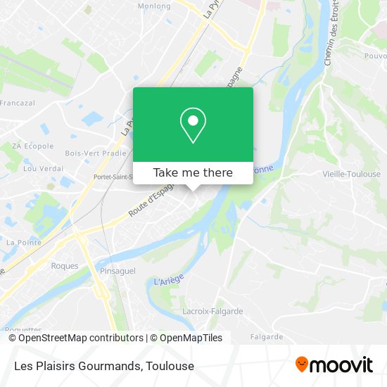 Les Plaisirs Gourmands map