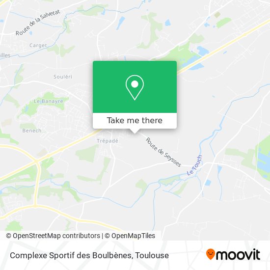 Complexe Sportif des Boulbènes map