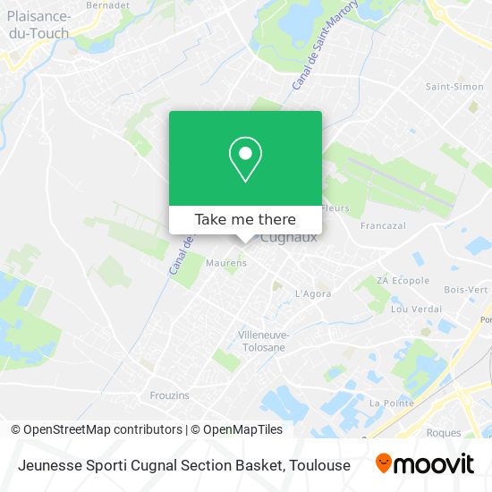 Mapa Jeunesse Sporti Cugnal Section Basket