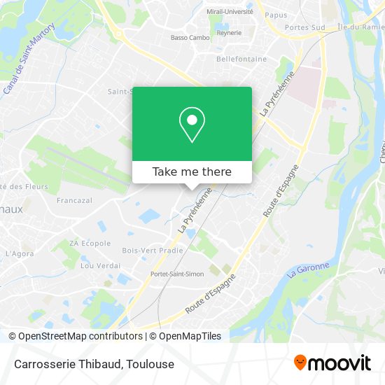 Carrosserie Thibaud map