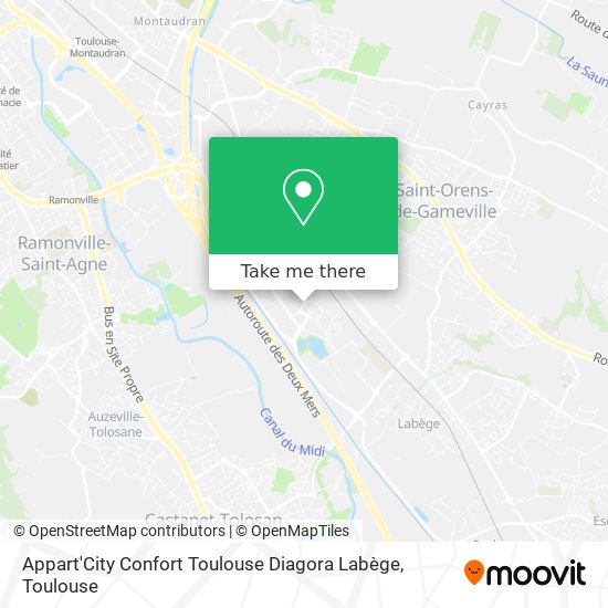 Appart'City Confort Toulouse Diagora Labège map
