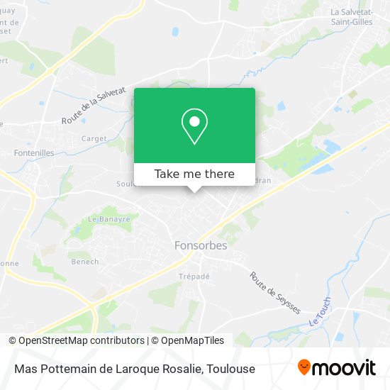Mas Pottemain de Laroque Rosalie map