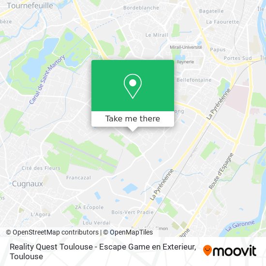 Reality Quest Toulouse - Escape Game en Exterieur map