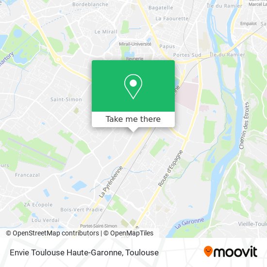 Envie Toulouse Haute-Garonne map