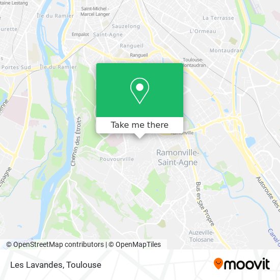 Les Lavandes map