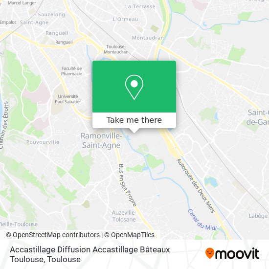 Mapa Accastillage Diffusion Accastillage Bâteaux Toulouse