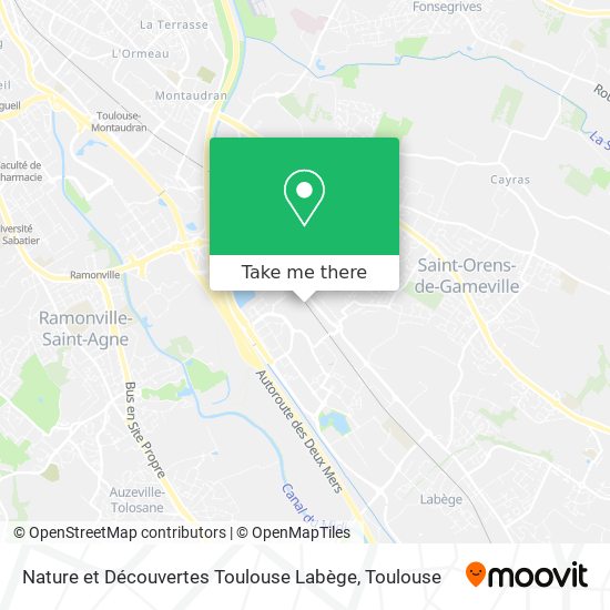 Mapa Nature et Découvertes Toulouse Labège