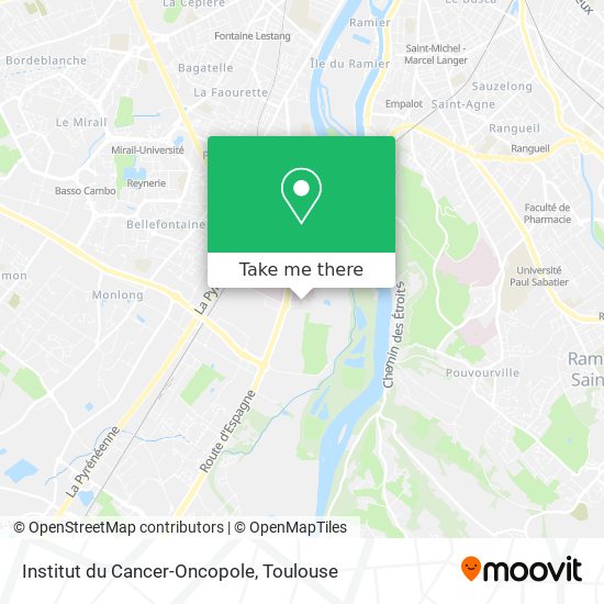 Institut du Cancer-Oncopole map