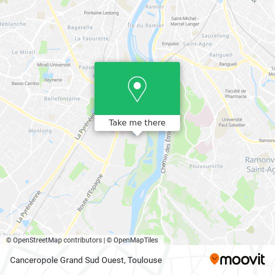 Canceropole Grand Sud Ouest map