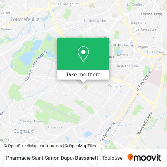 Pharmacie Saint-Simon Dupui Bassanetti map