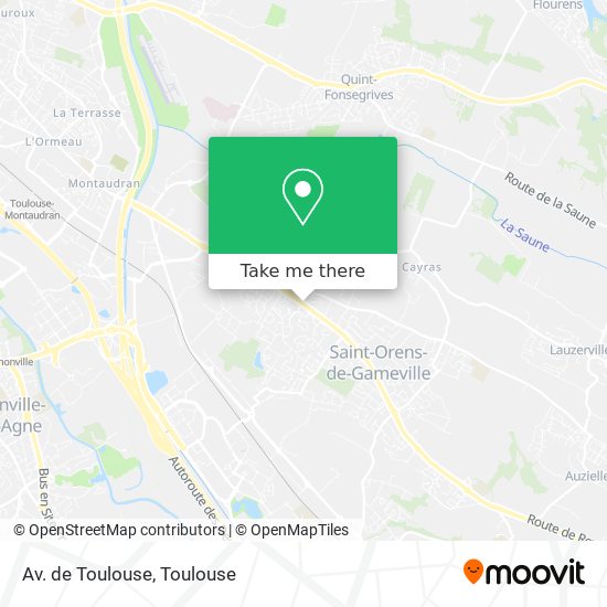 Mapa Av. de Toulouse