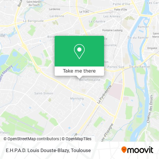 E.H.P.A.D. Louis Douste-Blazy map