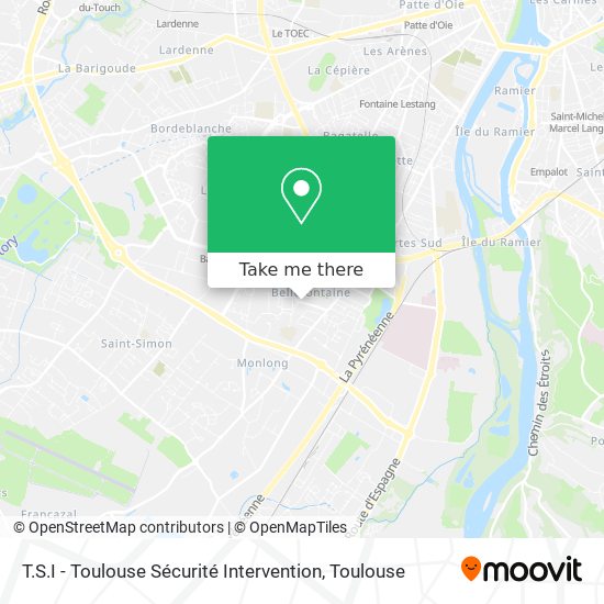 T.S.I - Toulouse Sécurité Intervention map