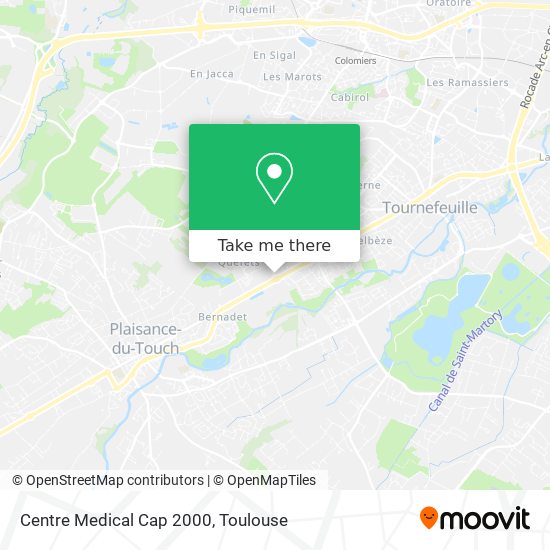 Centre Medical Cap 2000 map