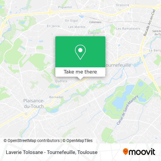 Mapa Laverie Tolosane - Tournefeuille