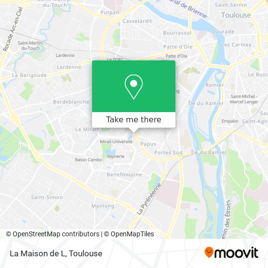 La Maison de L map